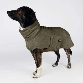 THE DOG IDEA Bademantel Every Khaki XXXS 1 THE DOG IDEA Bademantel Every Khaki XXXS