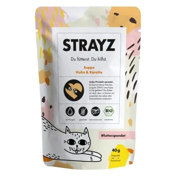 STRAYZ BIO Suppe Huhn & Karotte 14x40g 1 STRAYZ BIO Suppe Huhn & Karotte 14x40g