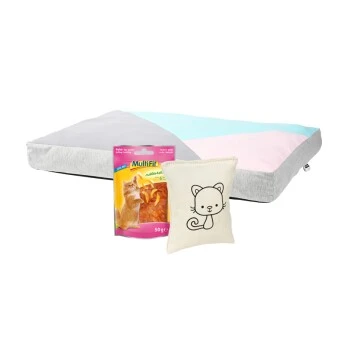 FIT+FUN Set Schmusekatze - Schmusekissen + Liegekissen + Snack 1 FIT+FUN Set Schmusekatze - Schmusekissen + Liegekissen + Snack