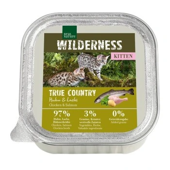 REAL NATURE WILDERNESS Kitten 16x100g True Country Huhn & Lachs 1 REAL NATURE WILDERNESS Kitten 16x100g True Country Huhn & Lachs